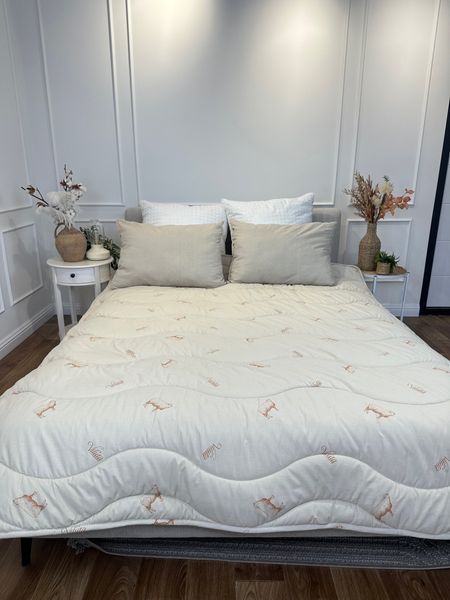 Ковдра двоспальна шерстяное Viluta Premium 21431 170&times;210 см бежева 5149150 фото