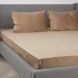 Двоспальне простирадло на резинці ТЕП VELOUR 2-04756_33916 160&times;200 см капучино 5192266 фото 2