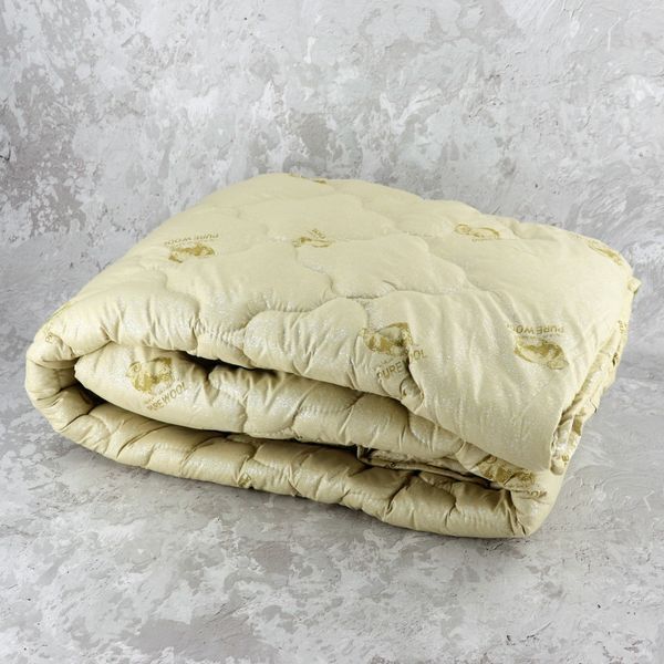 Ковдра закритого типу овеча вовна (мікрофібра) PURE WOOL двоспальна 175&times;210 55087 3903550 фото