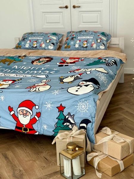 Постільна білизна двоспальна Dushka Home Сатин Плюш 21360 180&times;215 см 5148670 фото