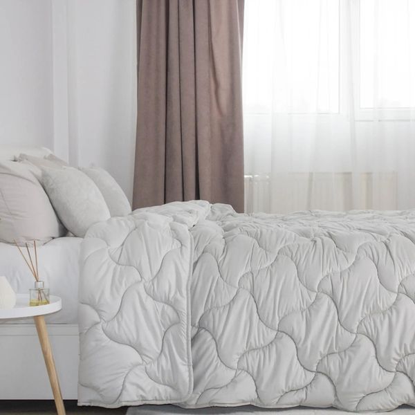 Ковдра двоспальна ТЕП VELOUR 1-04871_34484 180&times;210 см світло-сіра 5192269 фото