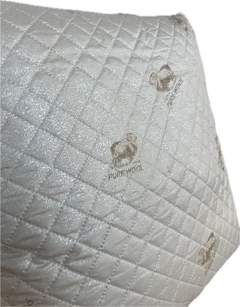 Подушка стьобана з натуральної овчини Leri Max Pure Wool 21507 50&times;50 см бежева 5150431 фото