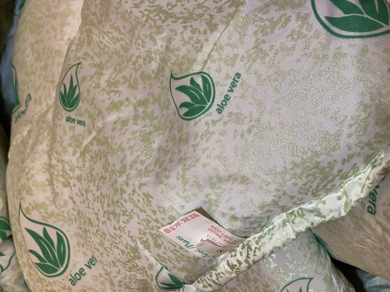 Ковдра двоспальна стьобане зимова із волокна Aloe Vera Leri Max 21526 180&times;210 см біле 5150581 фото
