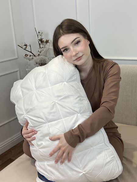 подушка тісто з поліефірного волокна Hotel pillow 19533 50&times;70 см біла 5150818 фото